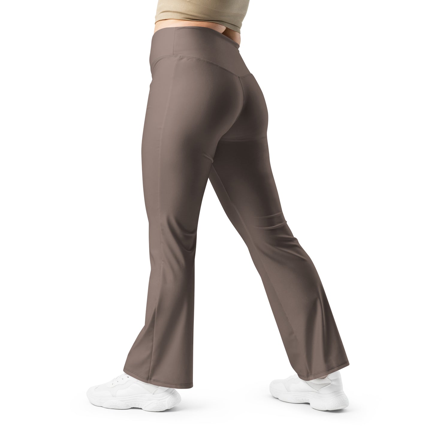 Brown Flare Leggings - COCOBLACK