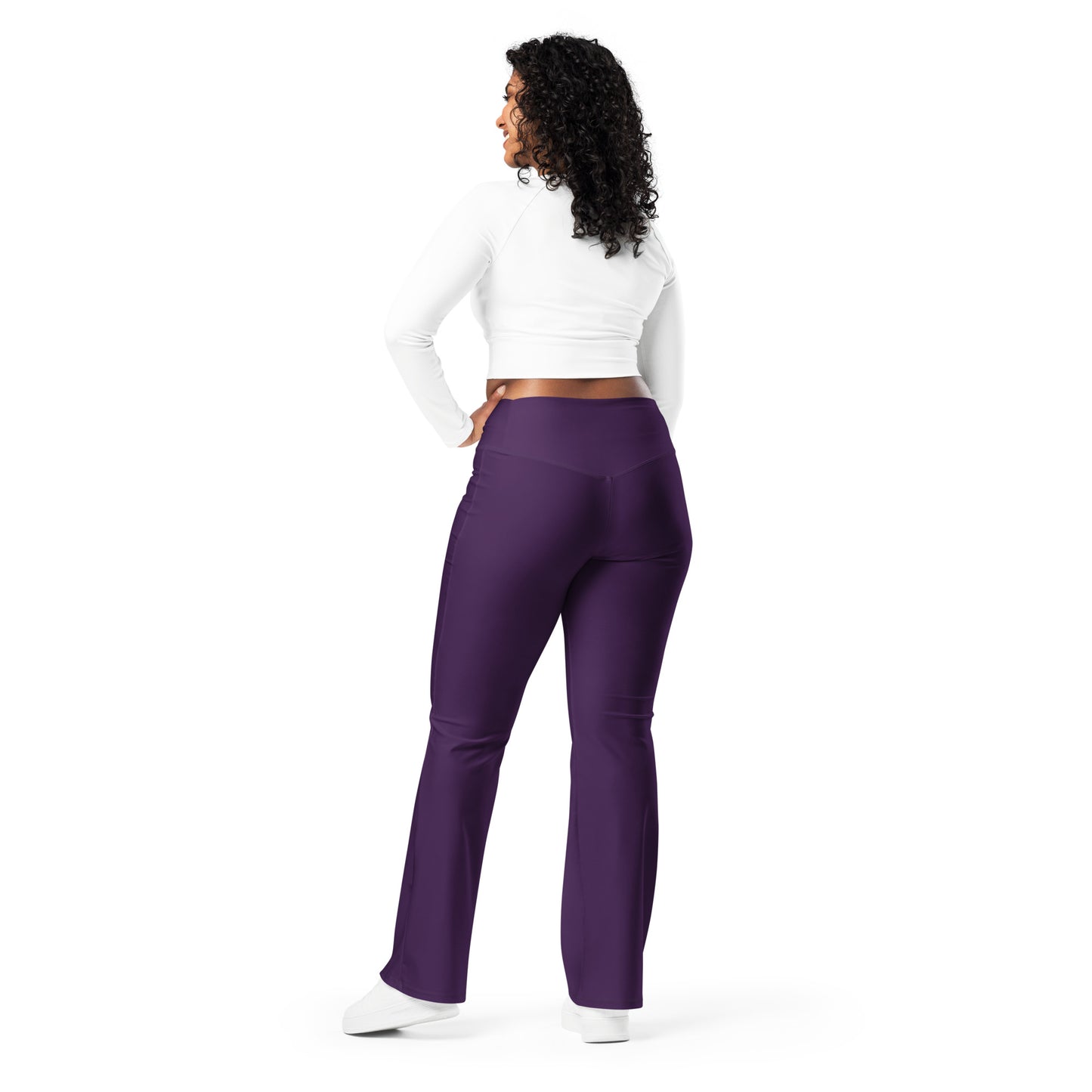 Purple Flare Leggings - COCOBLACK