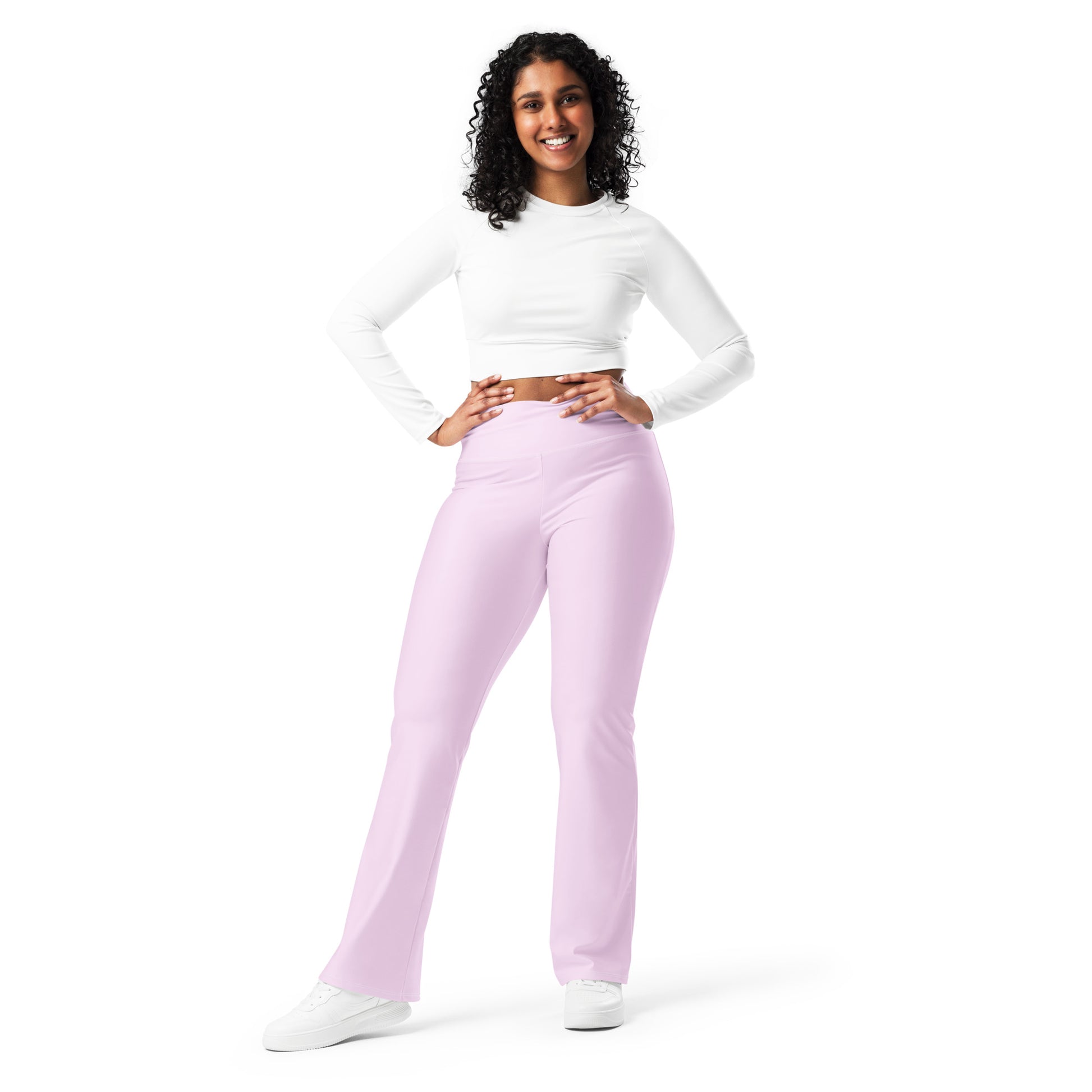 Pink Flare Leggings - COCOBLACK