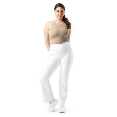 White Flare Leggings - COCOBLACK
