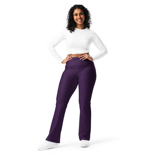 Purple Flare Leggings - COCOBLACK