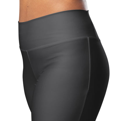 Dark Gray Flare Leggings - COCOBLACK