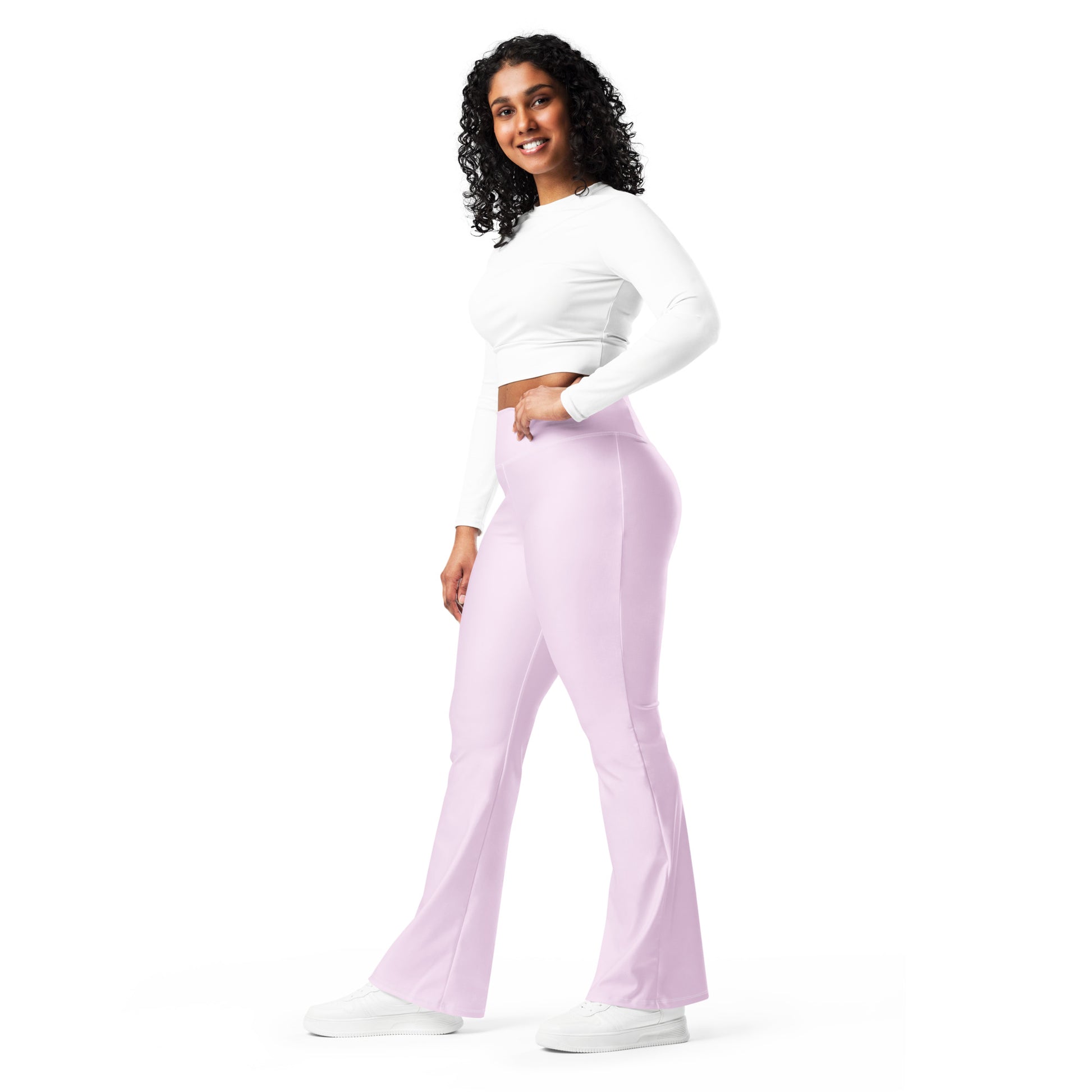 Pink Flare Leggings - COCOBLACK