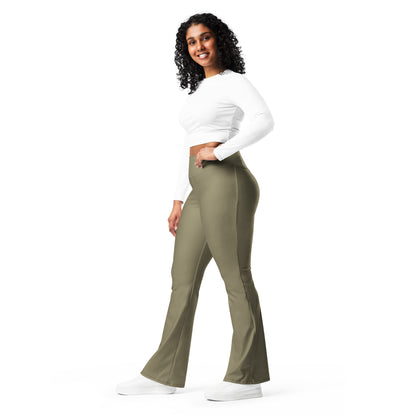 Olive Flare Leggings - COCOBLACK