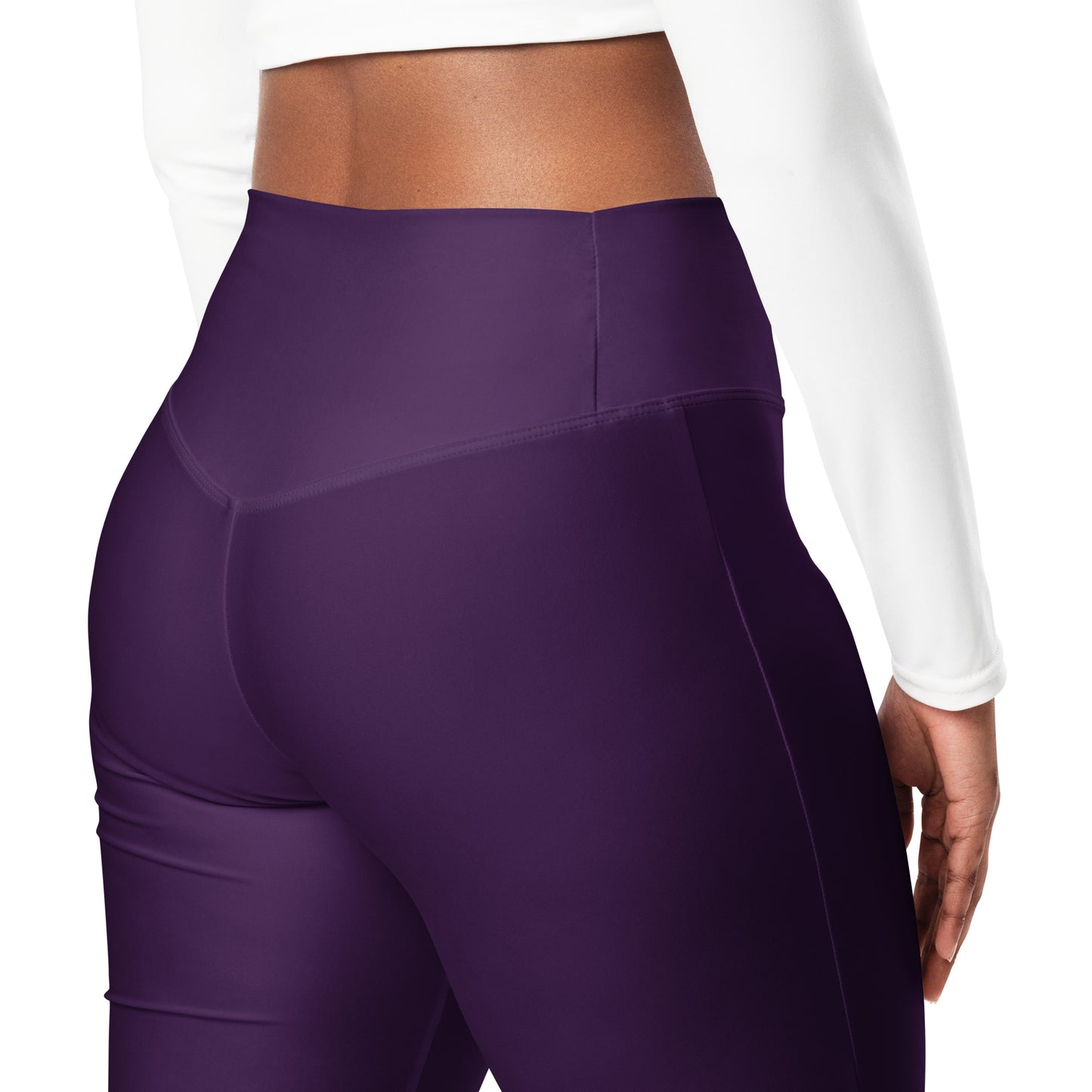 Purple Flare Leggings - COCOBLACK