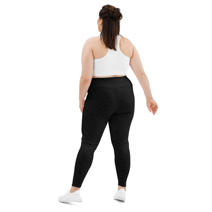 Black Tiger Plus Size Leggings - COCOBLACK