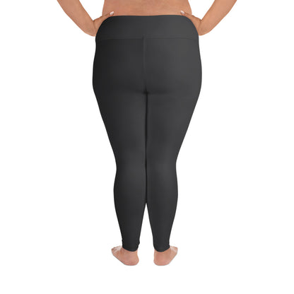 Dark Gray Plus Size Leggings - COCOBLACK