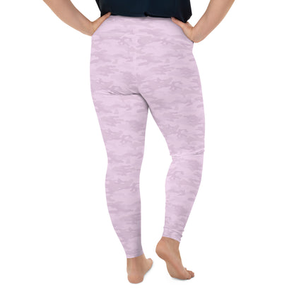 Pink Camo Plus Size Leggings - COCOBLACK