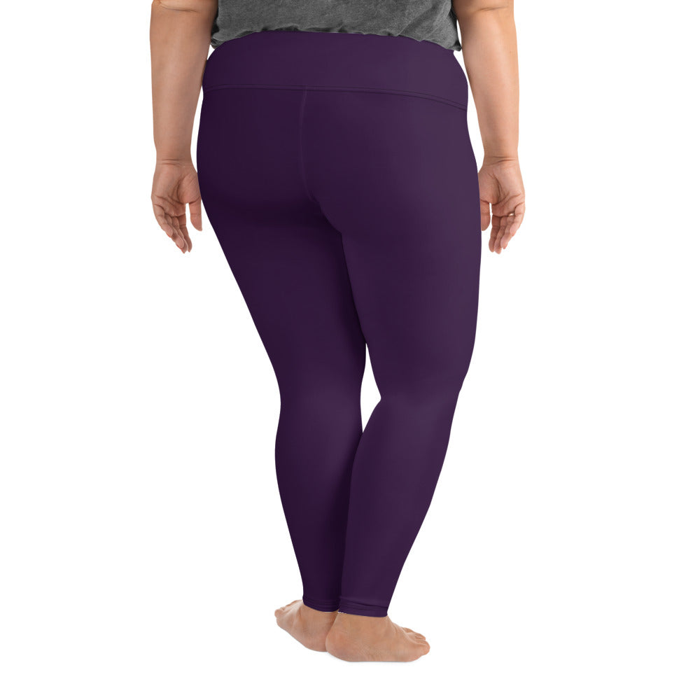 Purple Plus Size Leggings - COCOBLACK