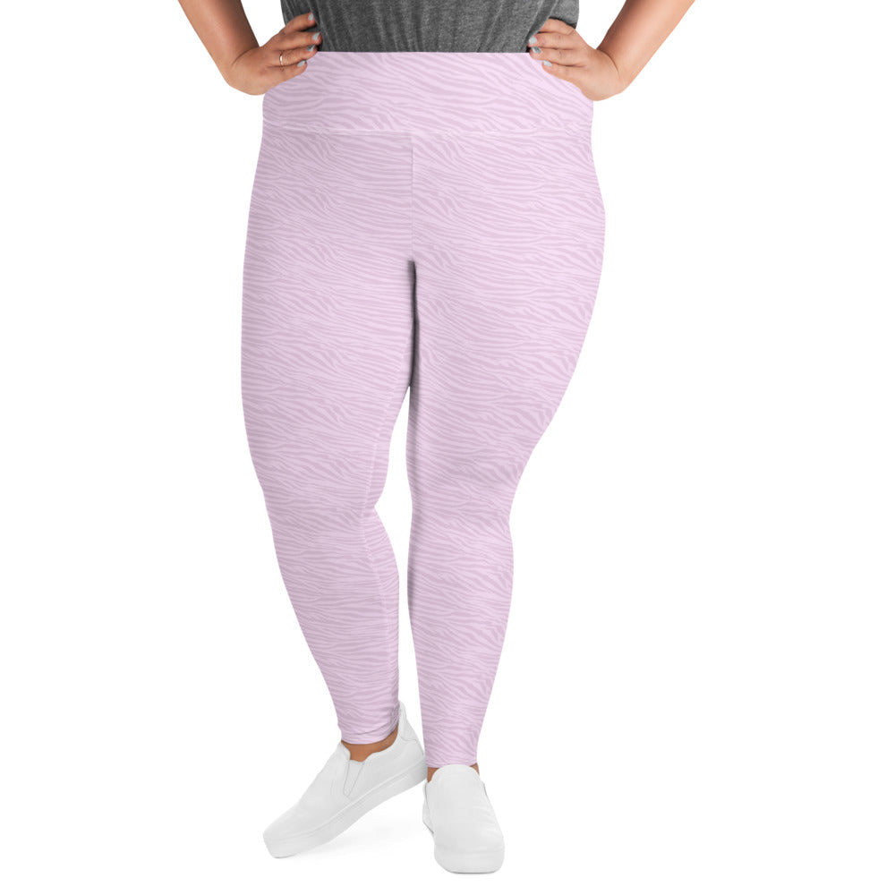 Pink Tiger Plus Size Leggings - COCOBLACK