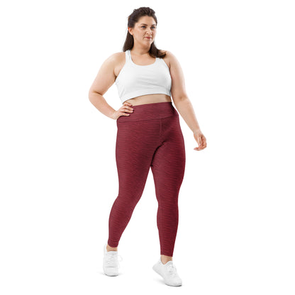 Red Tiger Plus Size Leggings - COCOBLACK