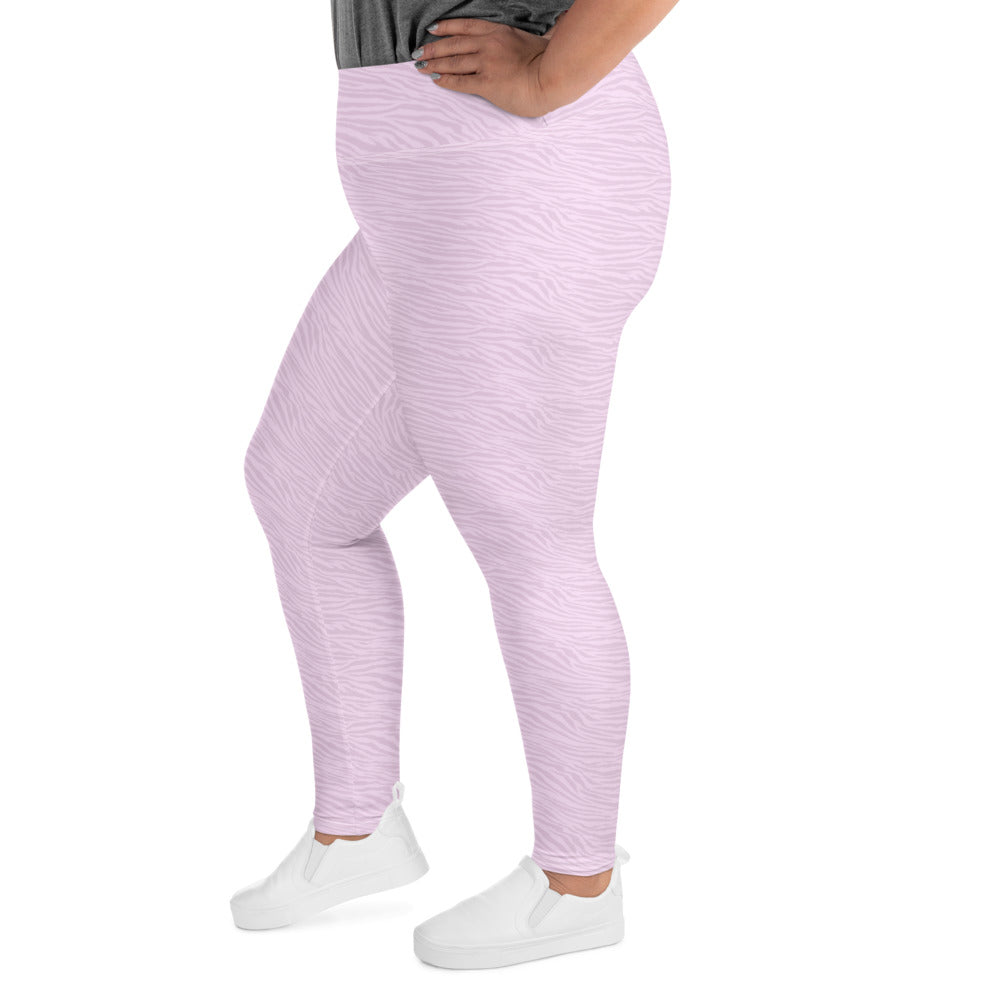 Pink Tiger Plus Size Leggings - COCOBLACK