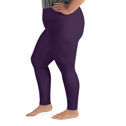 Purple Plus Size Leggings - COCOBLACK