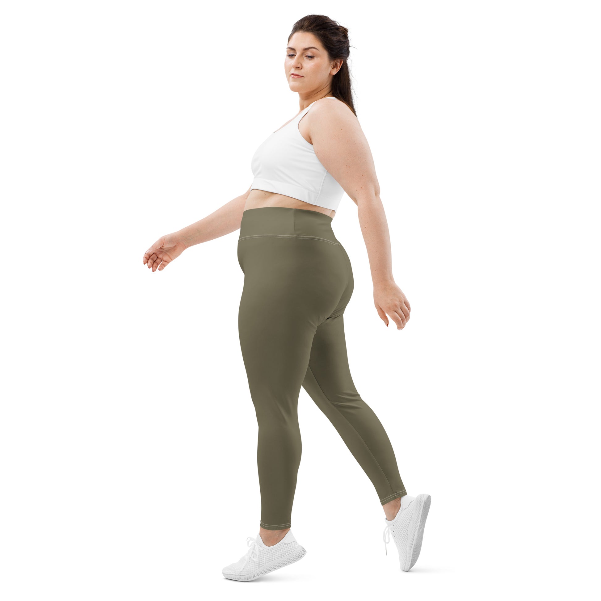 Olive Plus Size Leggings - COCOBLACK