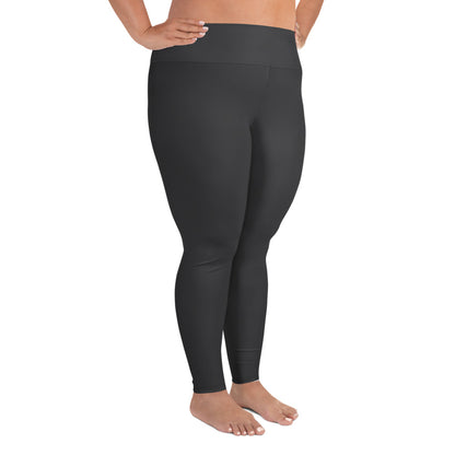 Dark Gray Plus Size Leggings - COCOBLACK