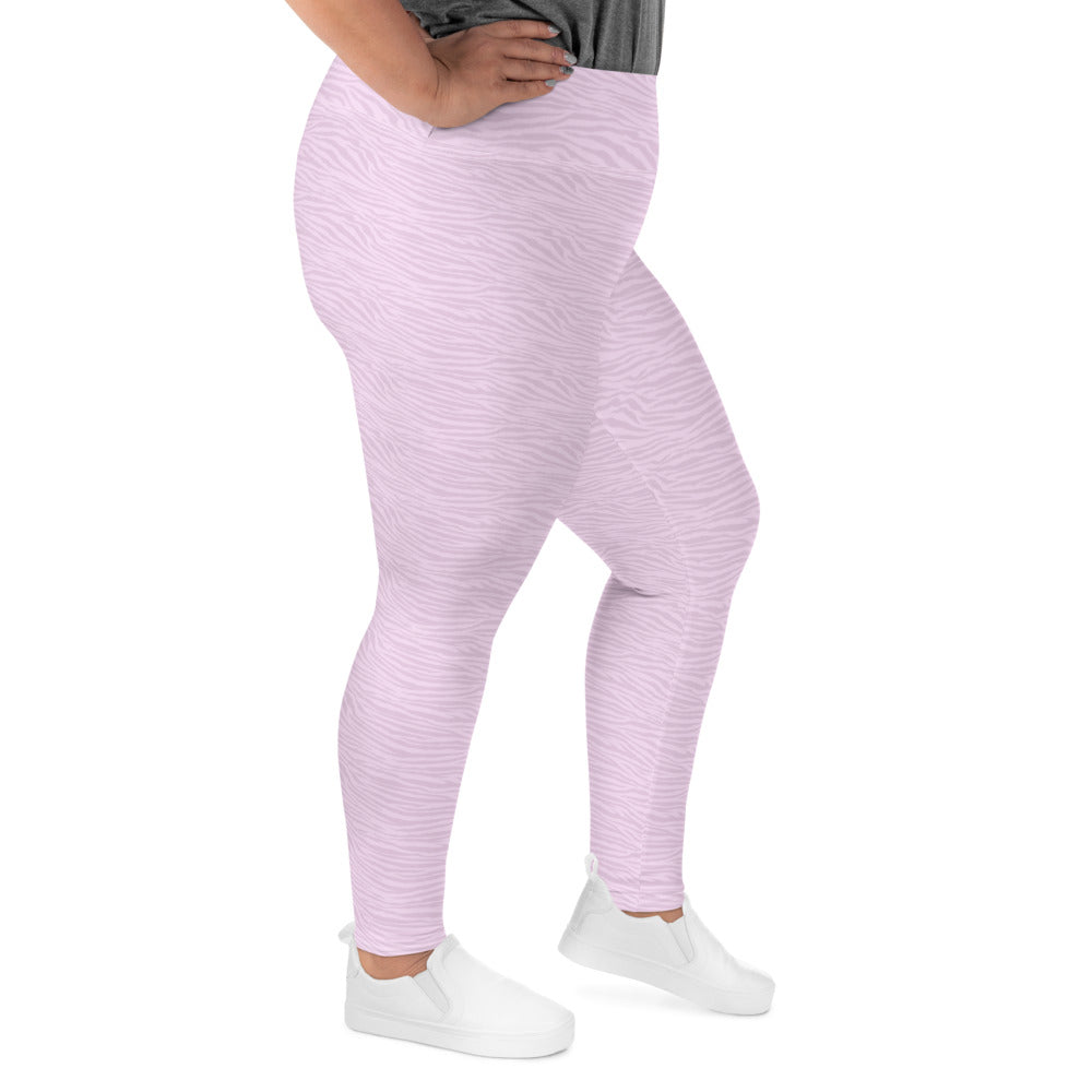 Pink Tiger Plus Size Leggings - COCOBLACK