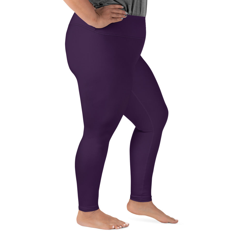 Purple Plus Size Leggings - COCOBLACK