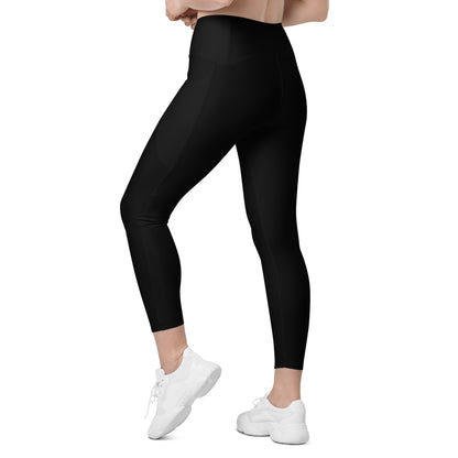 Black Leggings With Pockets - COCOBLACK