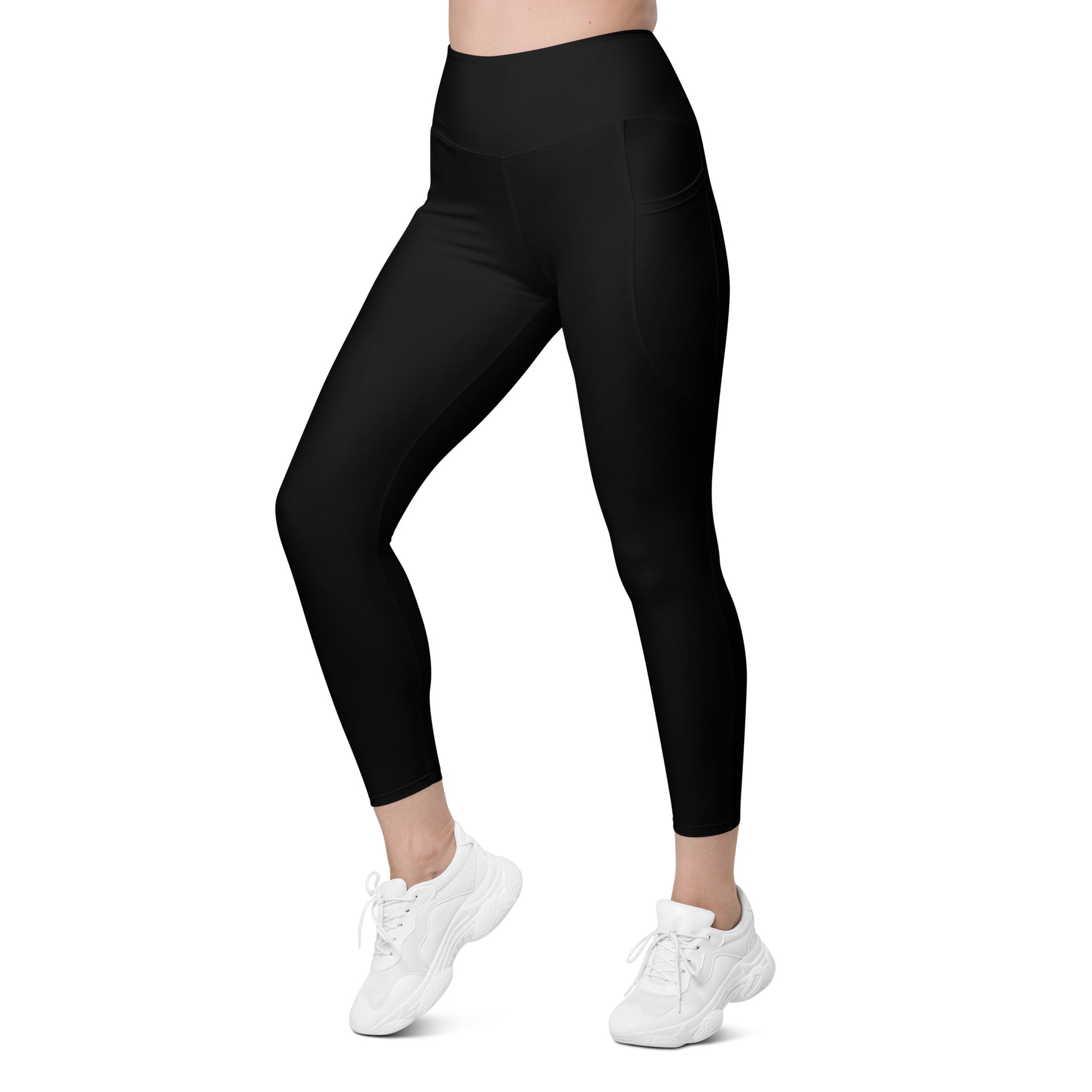 Black Leggings With Pockets - COCOBLACK