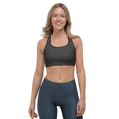 Dark Gray Sports Bra - COCOBLACK