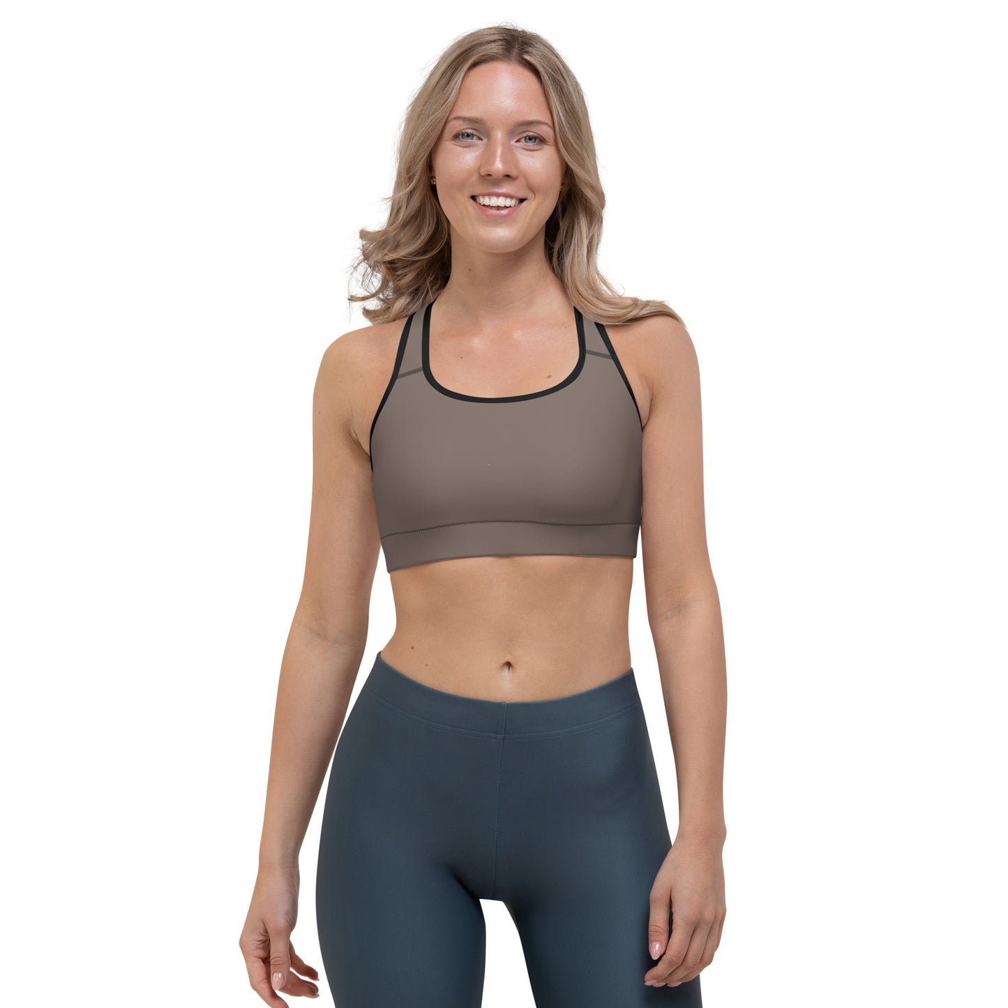 Brown Sports Bra - COCOBLACK