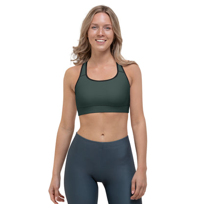 Dark Green Sports Bra - COCOBLACK