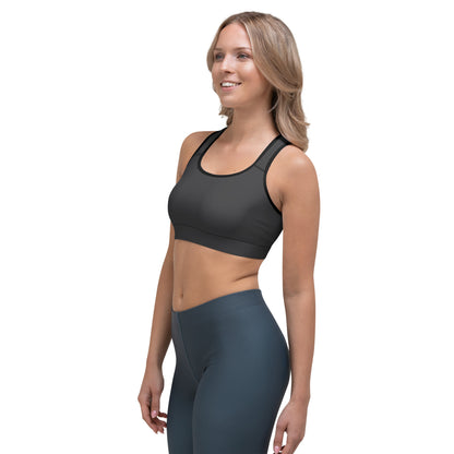 Dark Gray Sports Bra - COCOBLACK