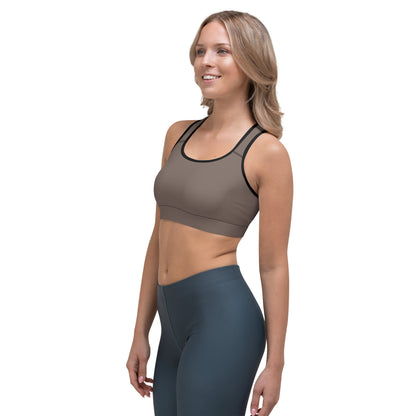 Brown Sports Bra - COCOBLACK