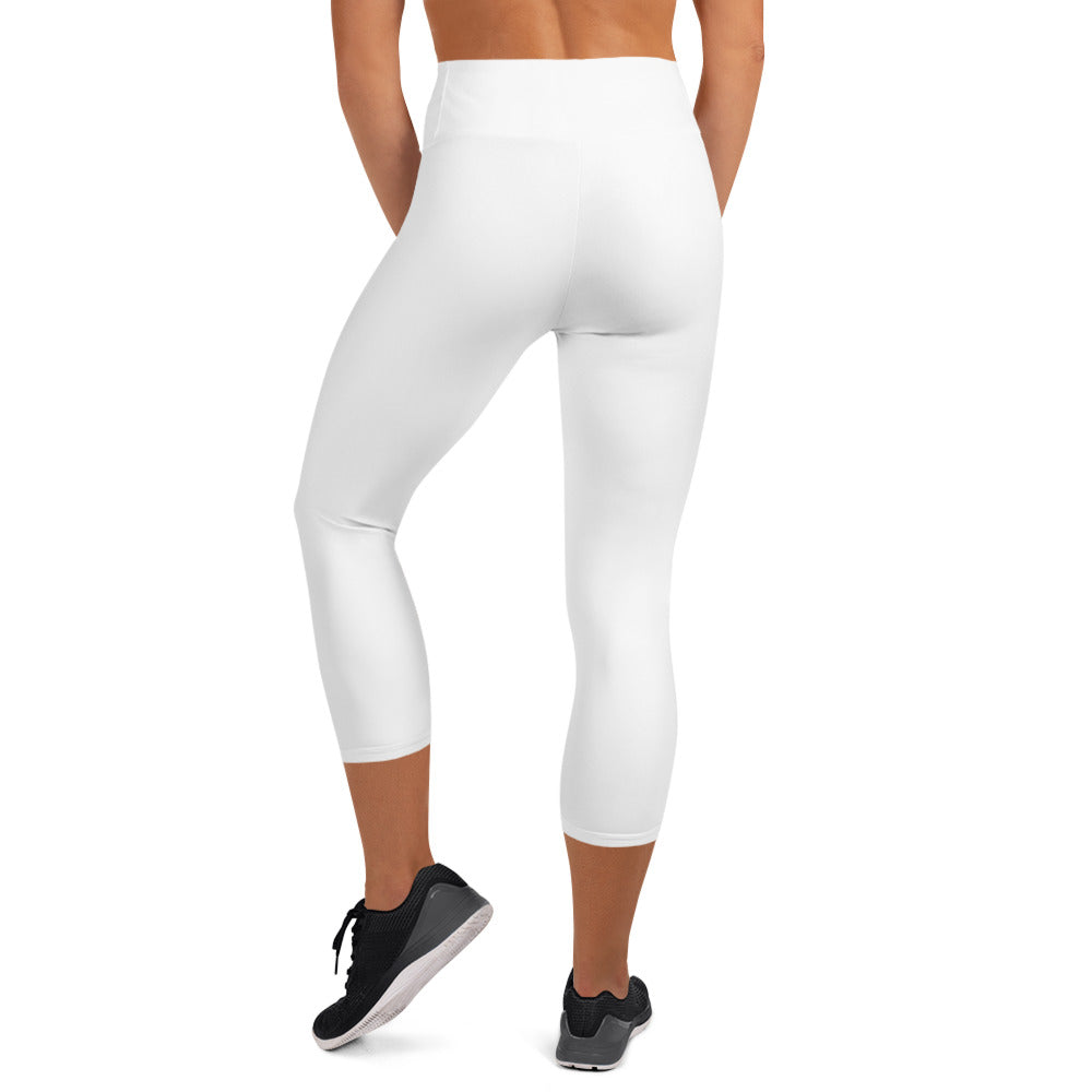 White Capri Leggings - COCOBLACK