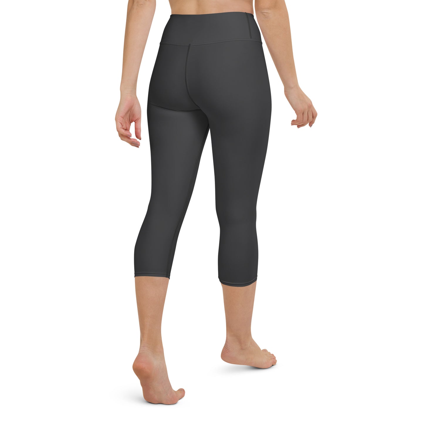 Dark Gray Capri Leggings - COCOBLACK