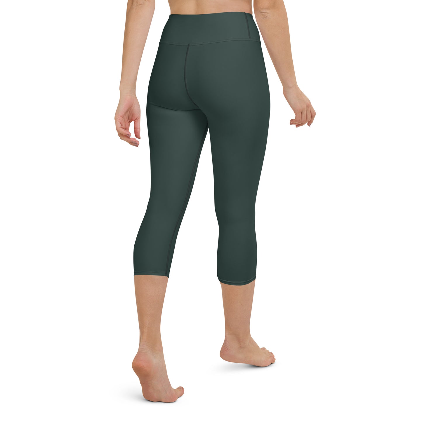 Dark Green Capri Leggings - COCOBLACK