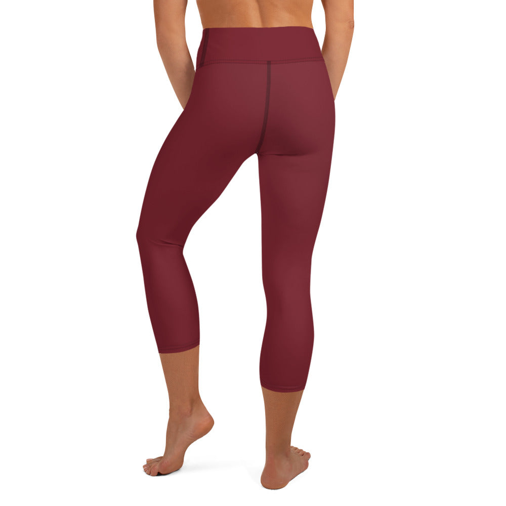 Red Capri Leggings - COCOBLACK