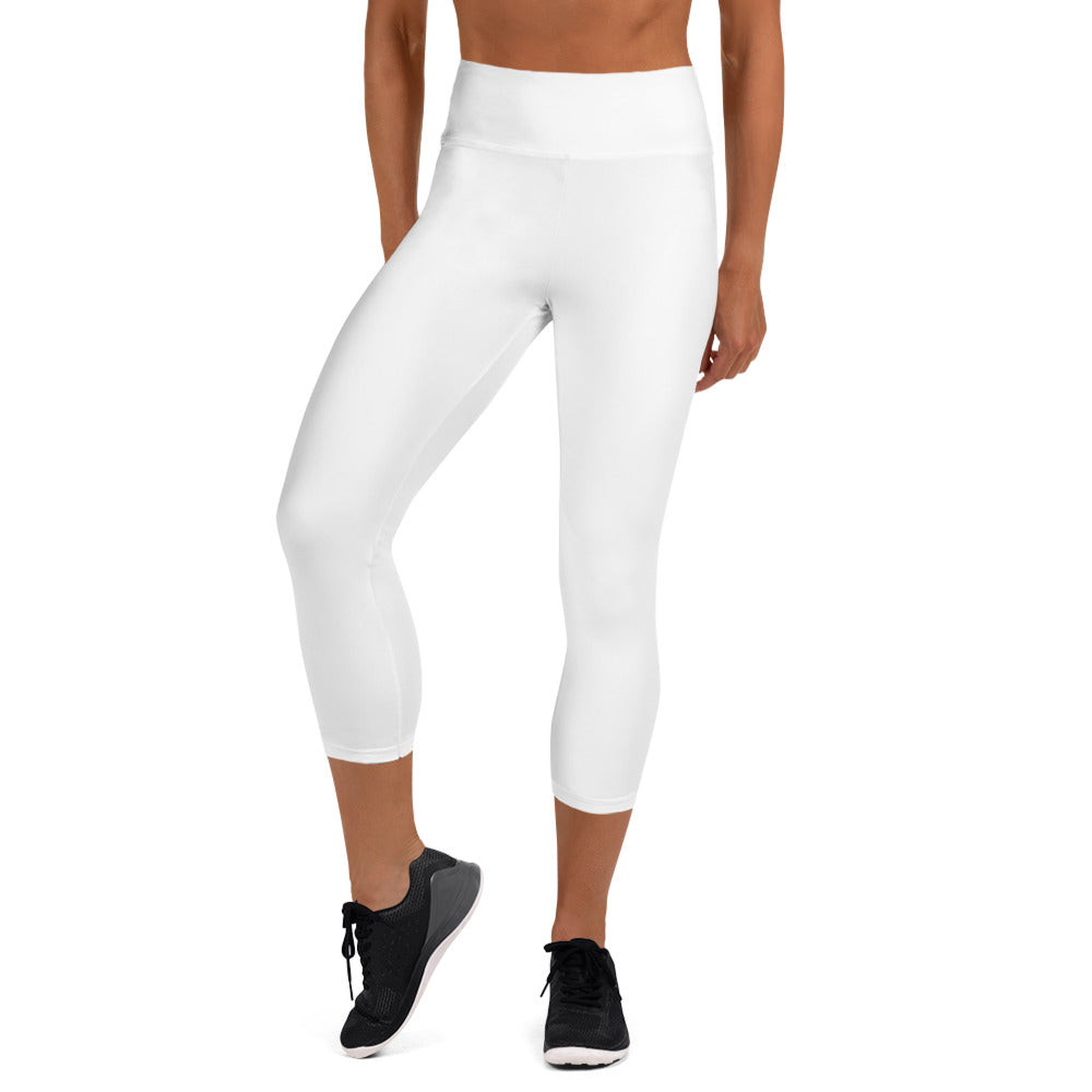 White Capri Leggings - COCOBLACK