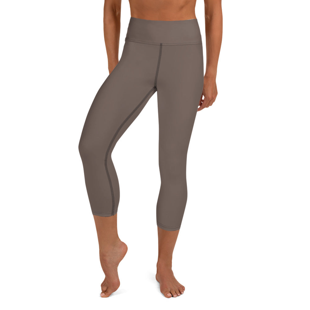 Brown Capri Leggings - COCOBLACK