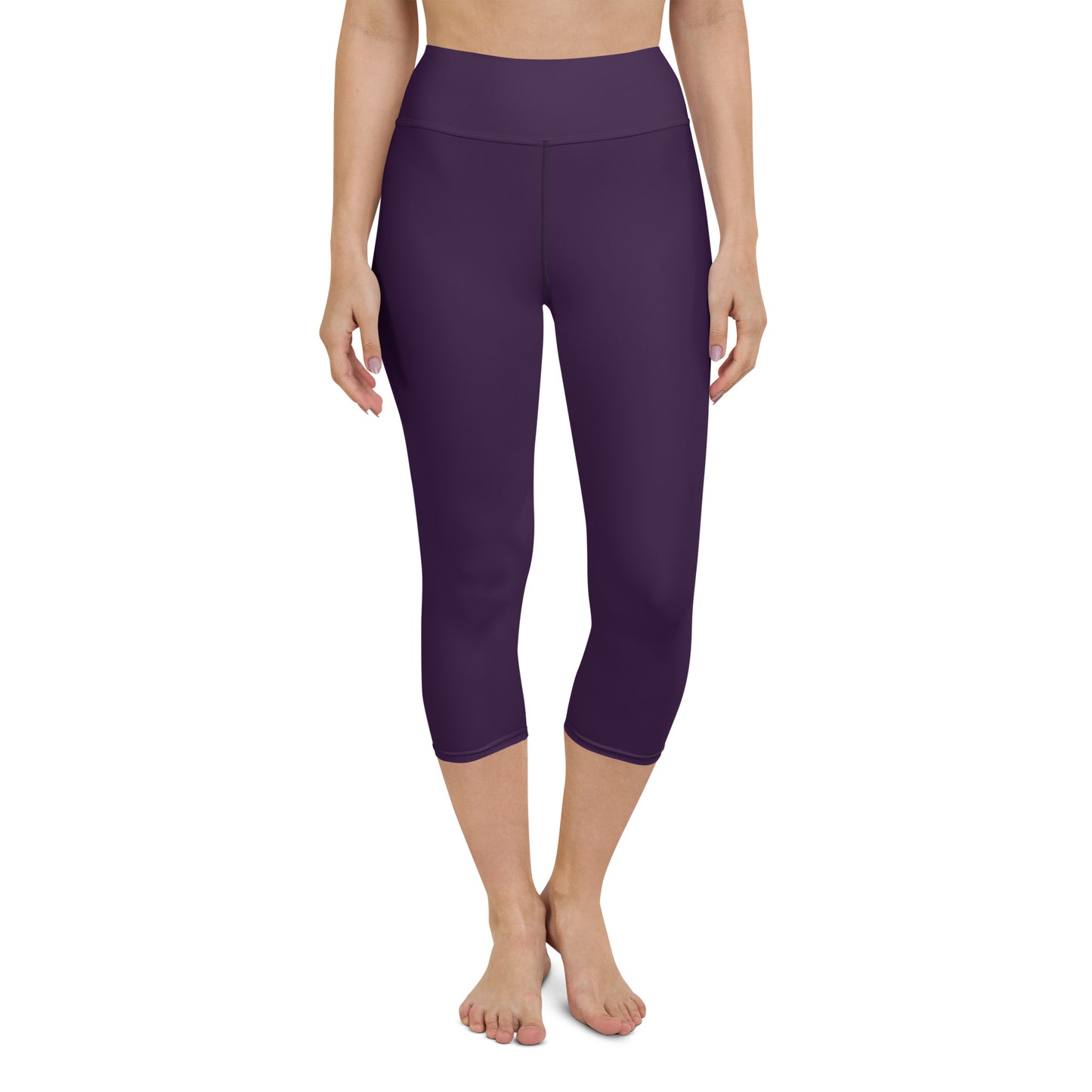 Purple Capri Leggings - COCOBLACK