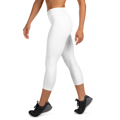 White Capri Leggings - COCOBLACK