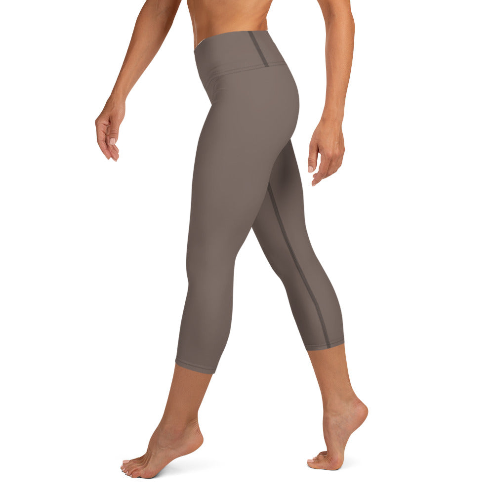 Brown Capri Leggings - COCOBLACK