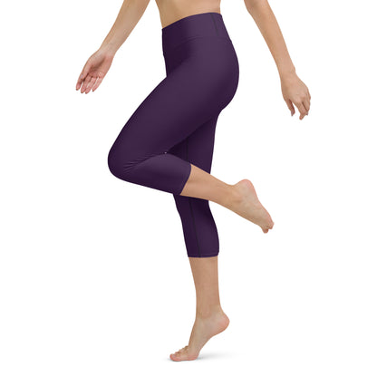 Purple Capri Leggings - COCOBLACK