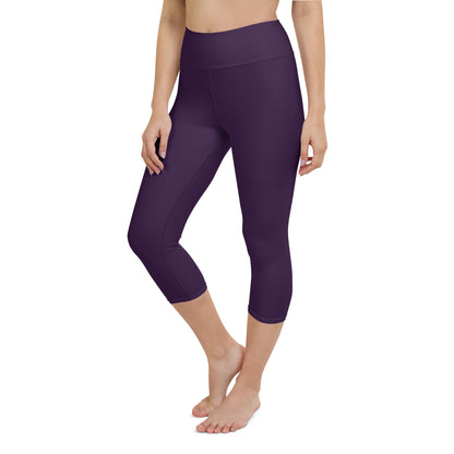 Purple Capri Leggings - COCOBLACK