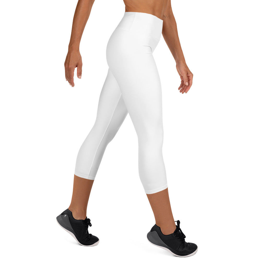 White Capri Leggings - COCOBLACK