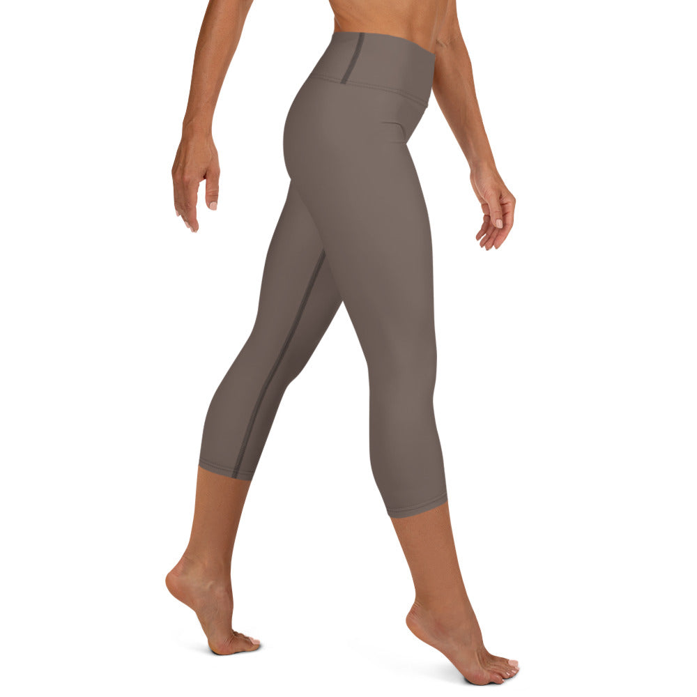 Brown Capri Leggings - COCOBLACK