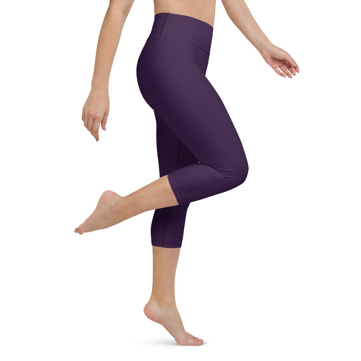 Purple Capri Leggings - COCOBLACK