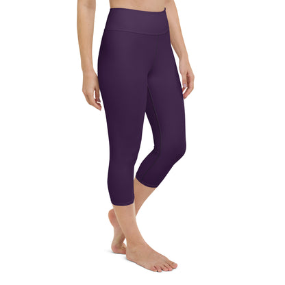 Purple Capri Leggings - COCOBLACK