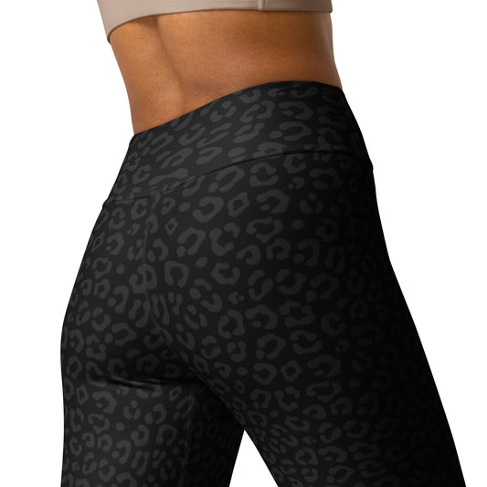 Black Leopard Yoga Pants - COCOBLACK