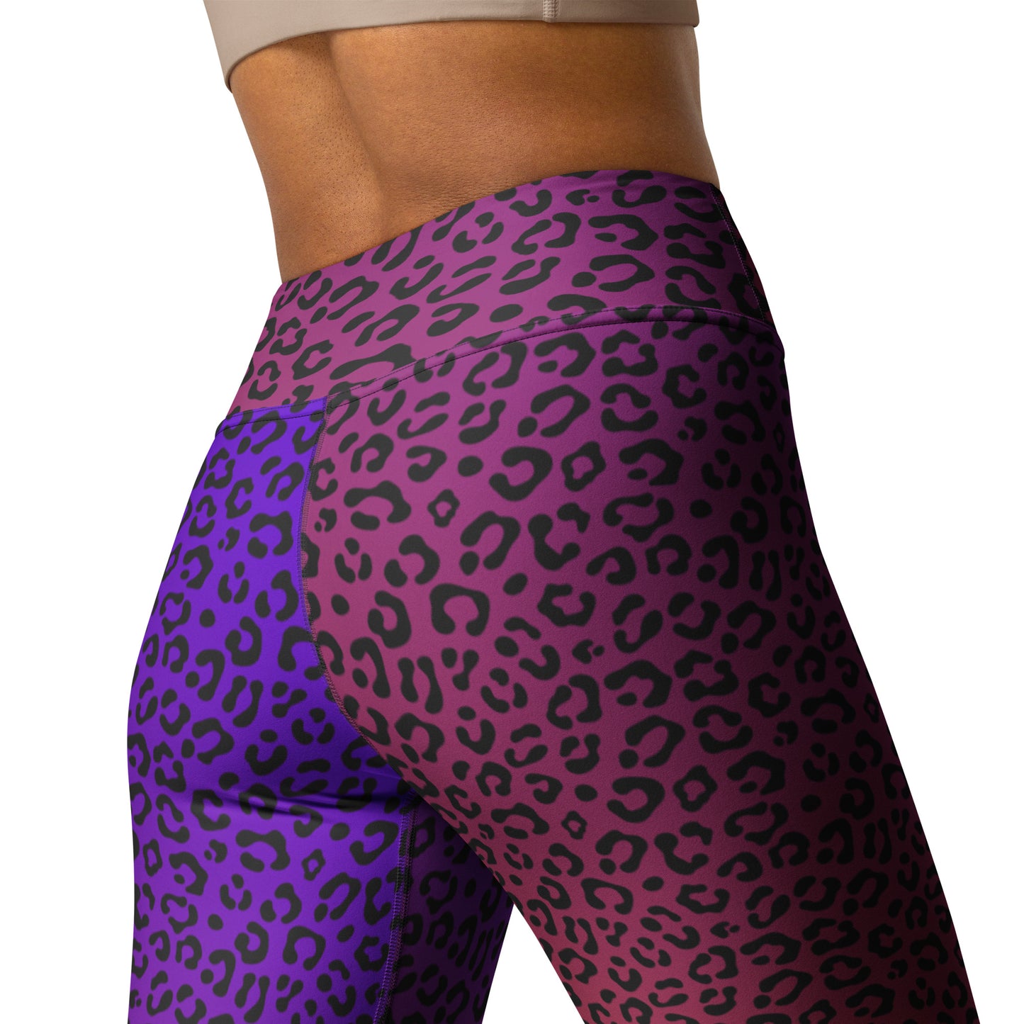 Sunrise Leopard Yoga Pants - COCOBLACK