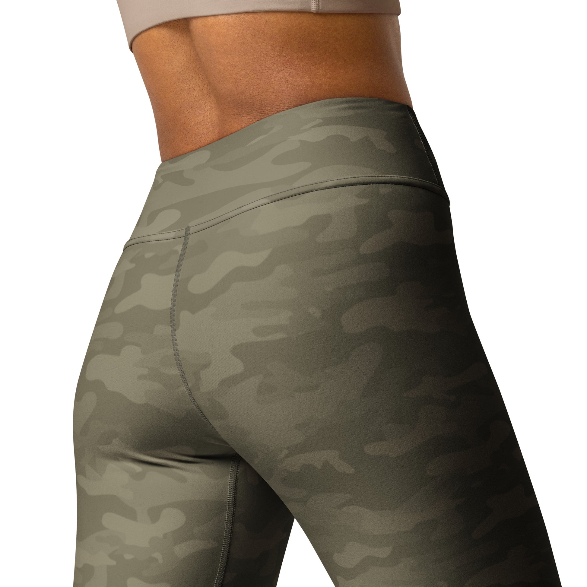 Olive Camo Yoga Pants - COCOBLACK