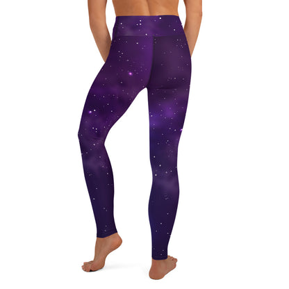 Galaxy Purple Yoga Leggings - COCOBLACK