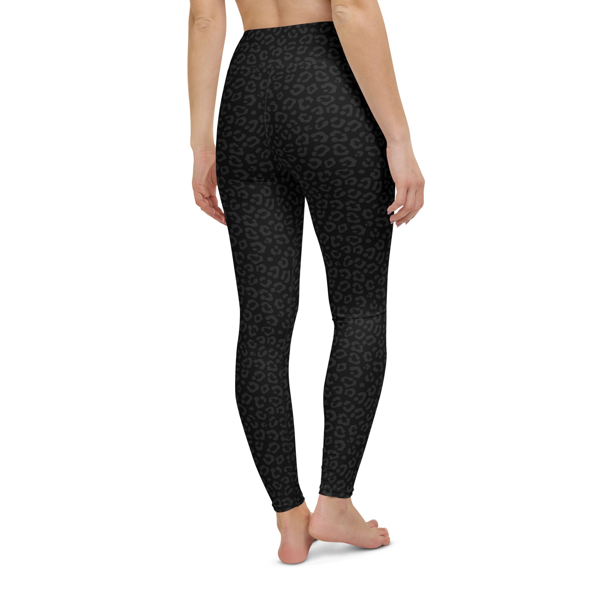 Black Leopard Yoga Pants - COCOBLACK