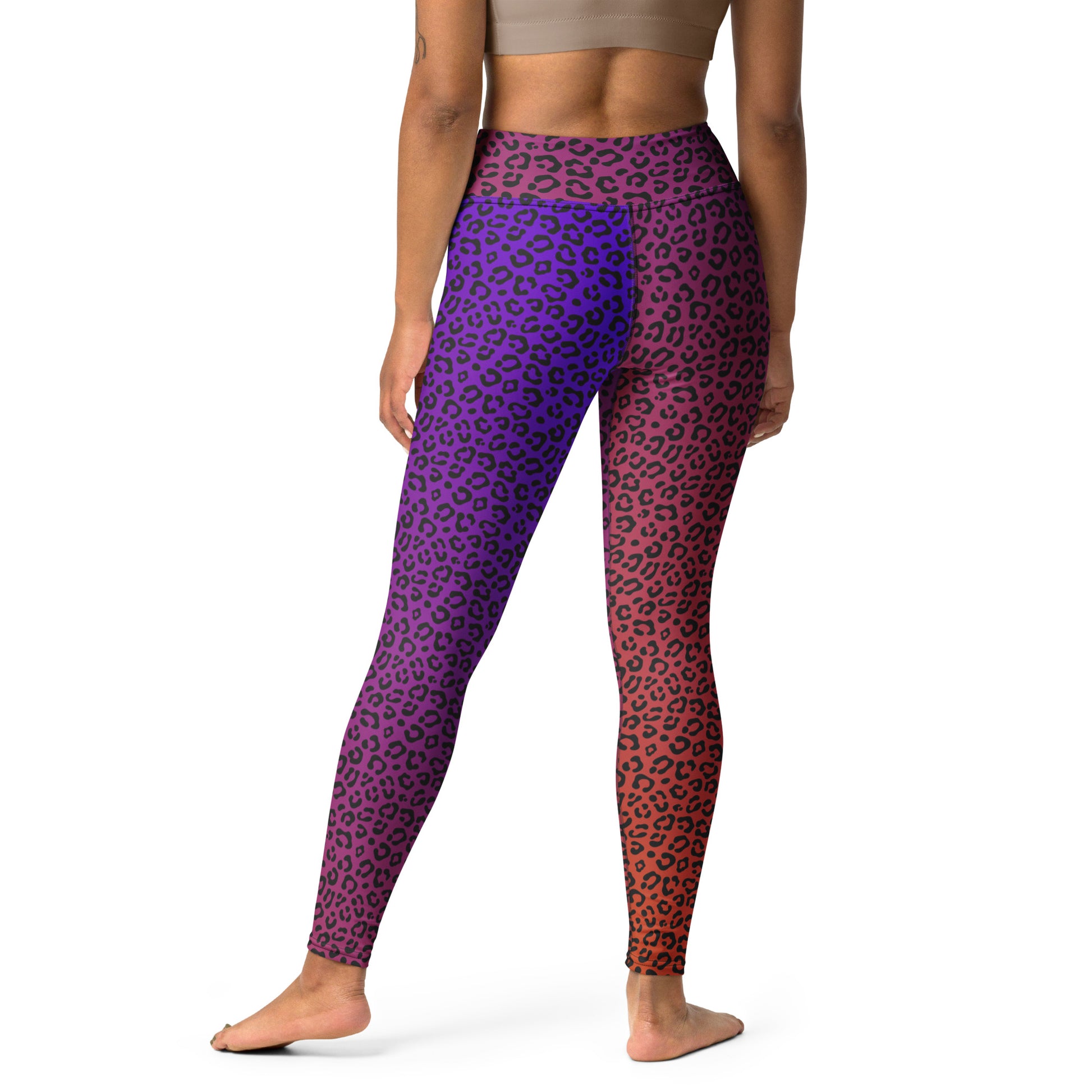 Sunrise Leopard Yoga Pants - COCOBLACK