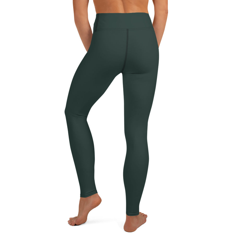 Dark Green Yoga Pants - COCOBLACK